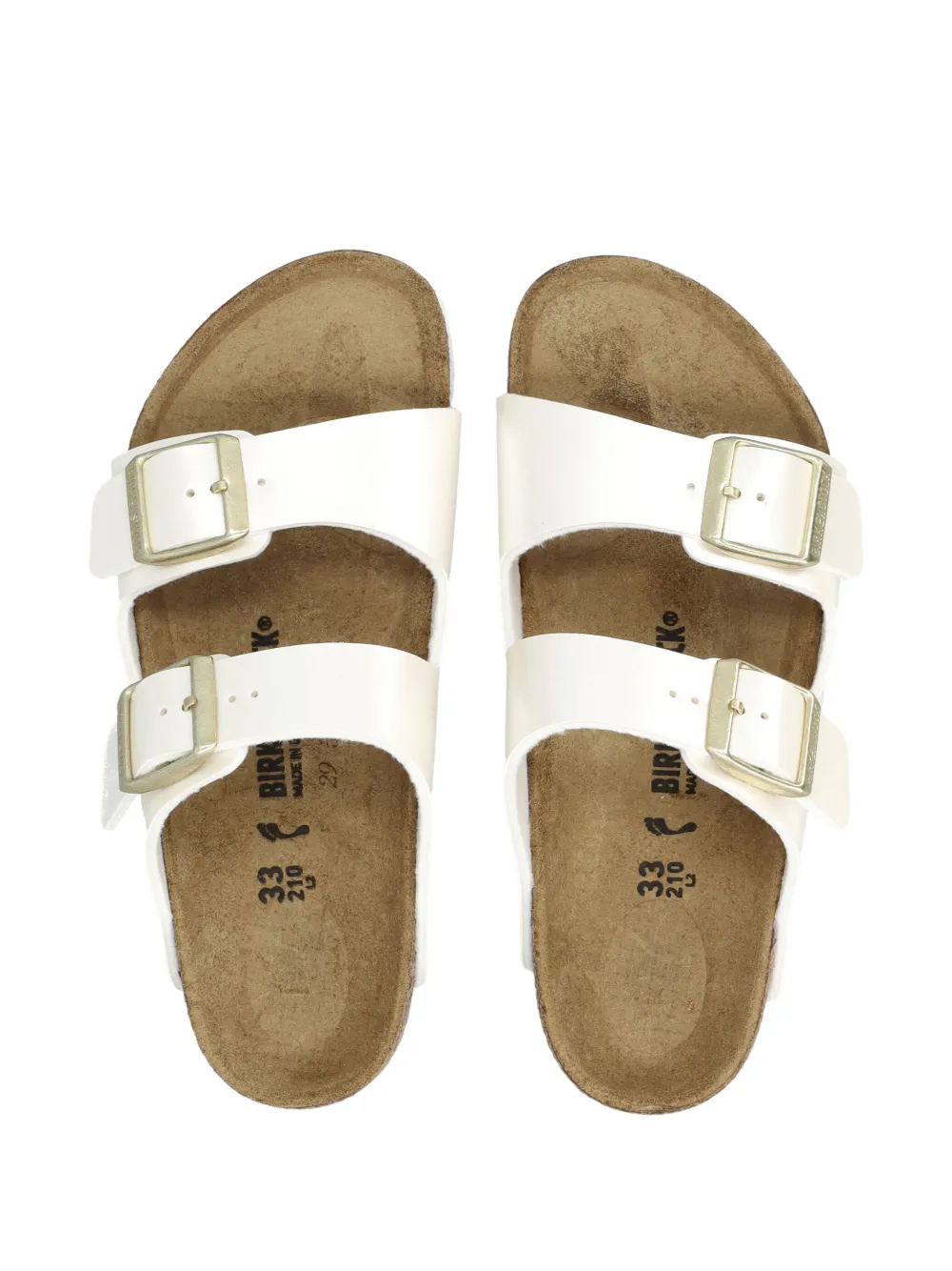 Birkenstock Kids Arizona sandalen Wit