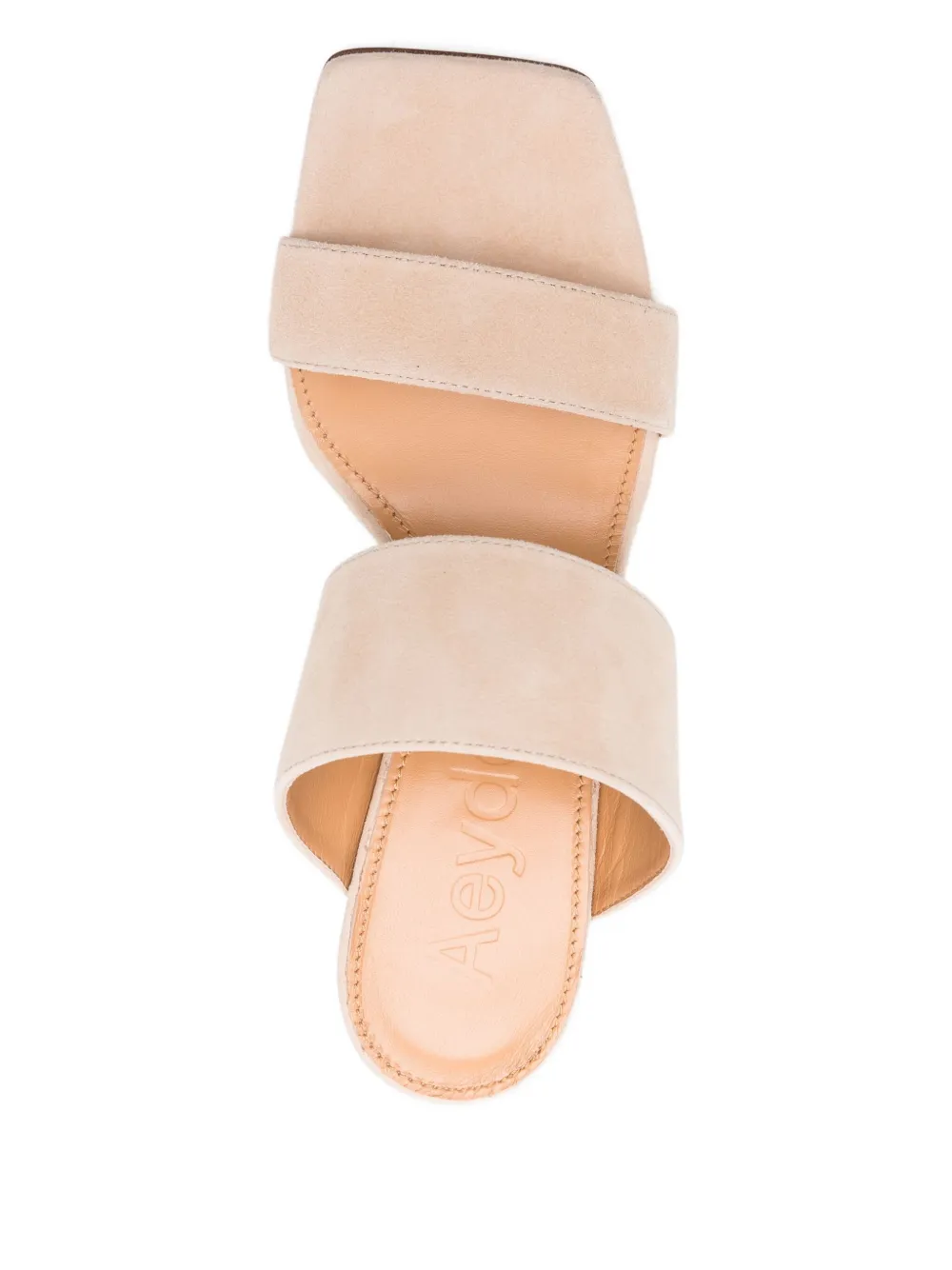 Aeyde 75mm Varvara suede sandals Beige
