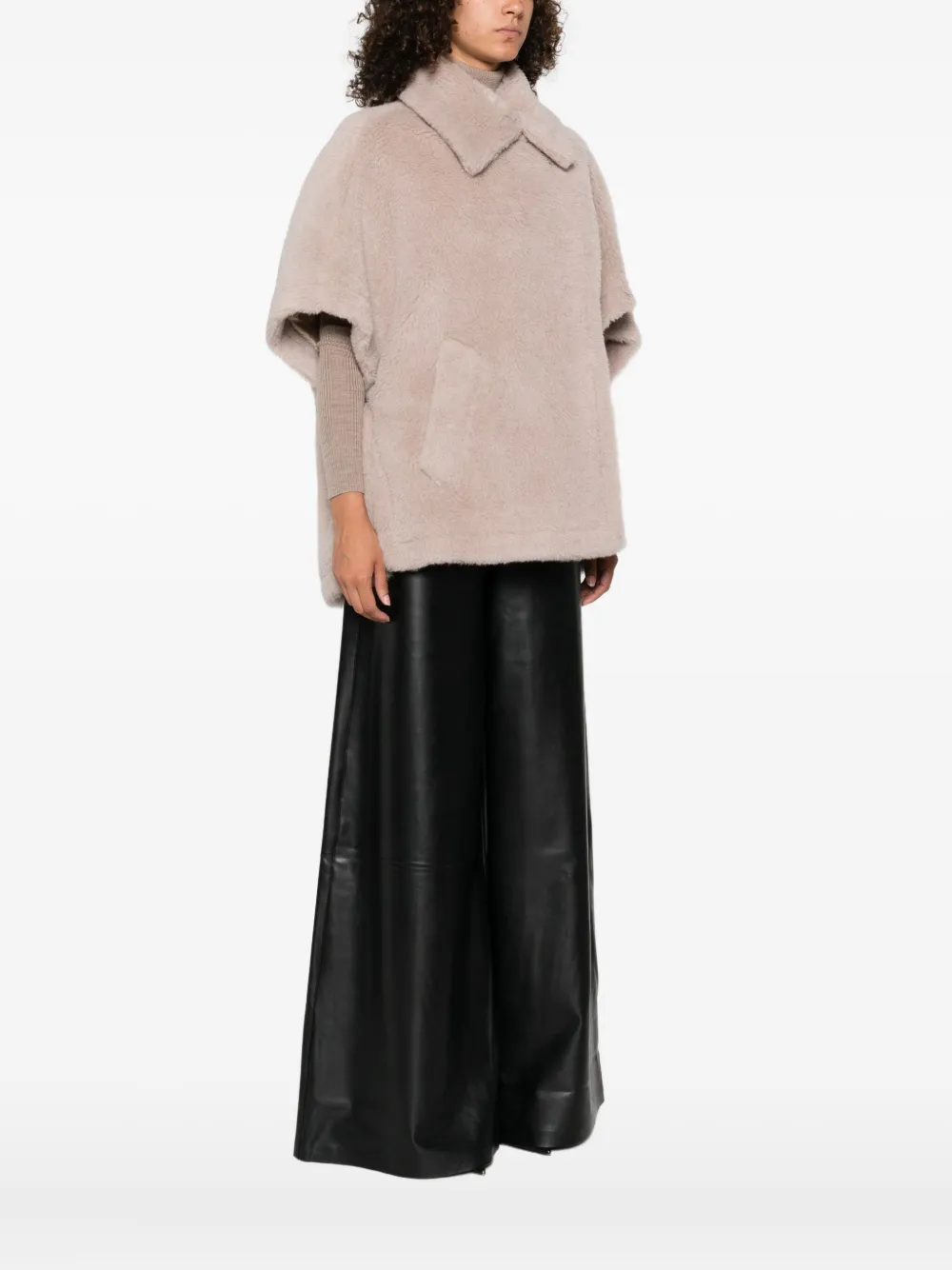 Max Mara Tebe Teddy cape Beige