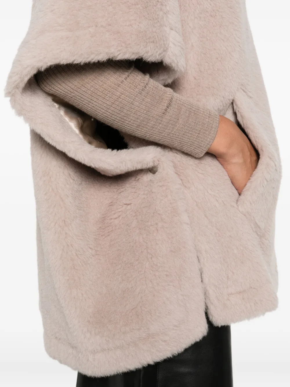 Max Mara Tebe Teddy cape Beige