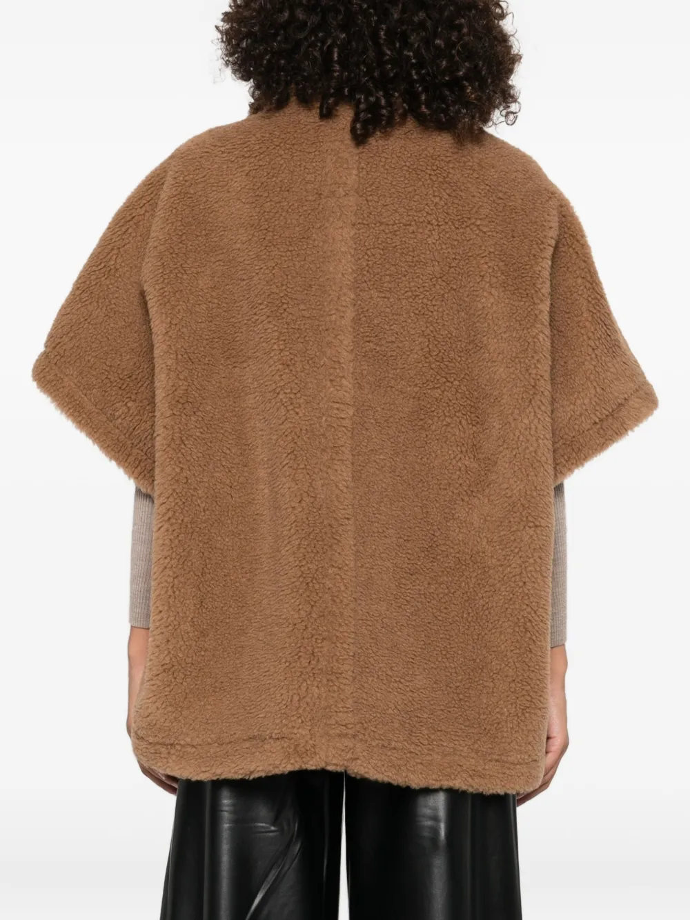 Max Mara Tebe teddy cape Bruin