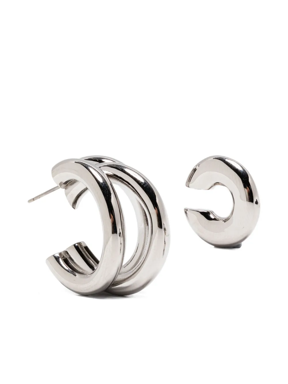 Rabanne Layered-design Earrings And Cuff Set In Metallic
