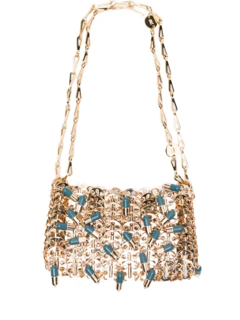 Rabanne pill-charm chain shoulder bag