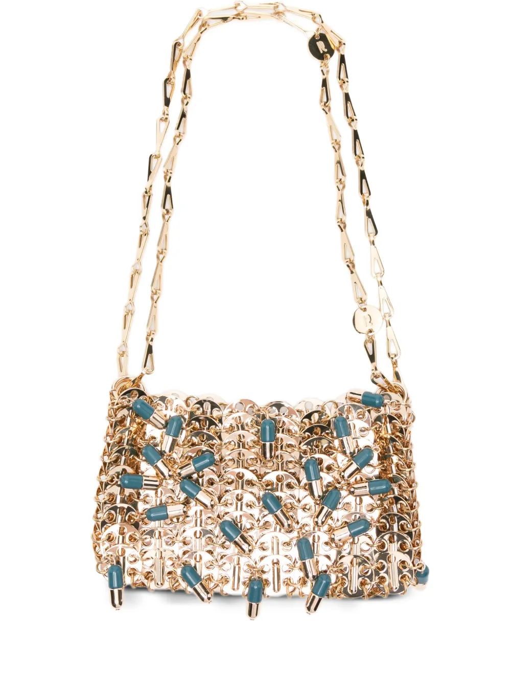 Rabanne pill-charm chain shoulder bag | Gold | Image 1