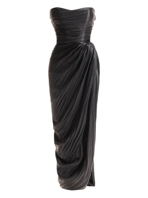 Maria Lucia Hohan pleated side-slit midi dress