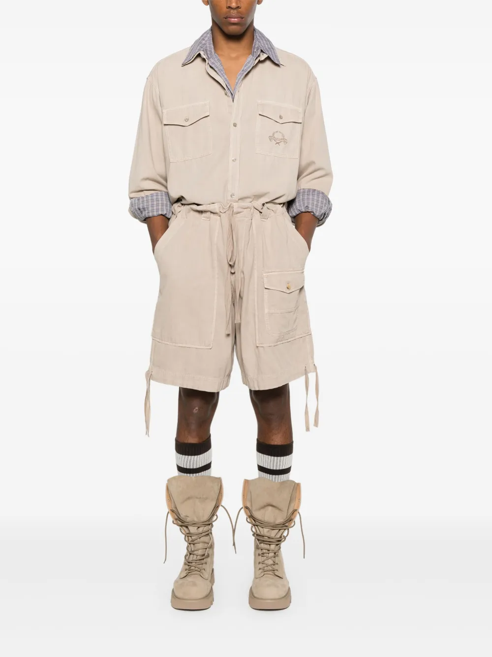 Moschino Katoenen shorts - Beige