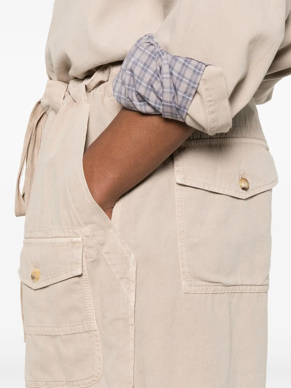 Moschino Katoenen shorts Beige