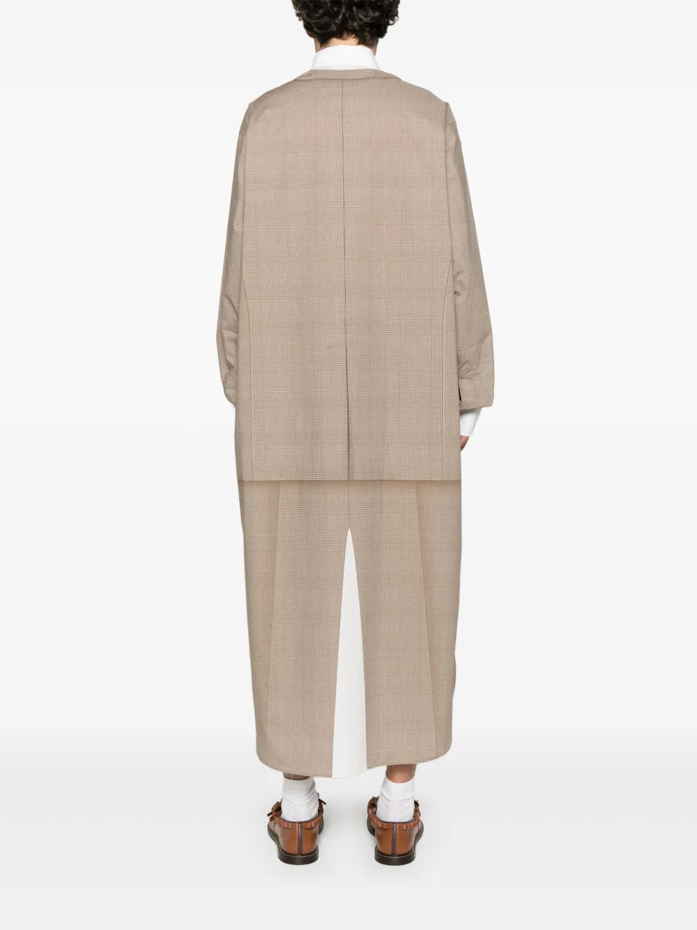 Moschino Rok met vlakken Bruin