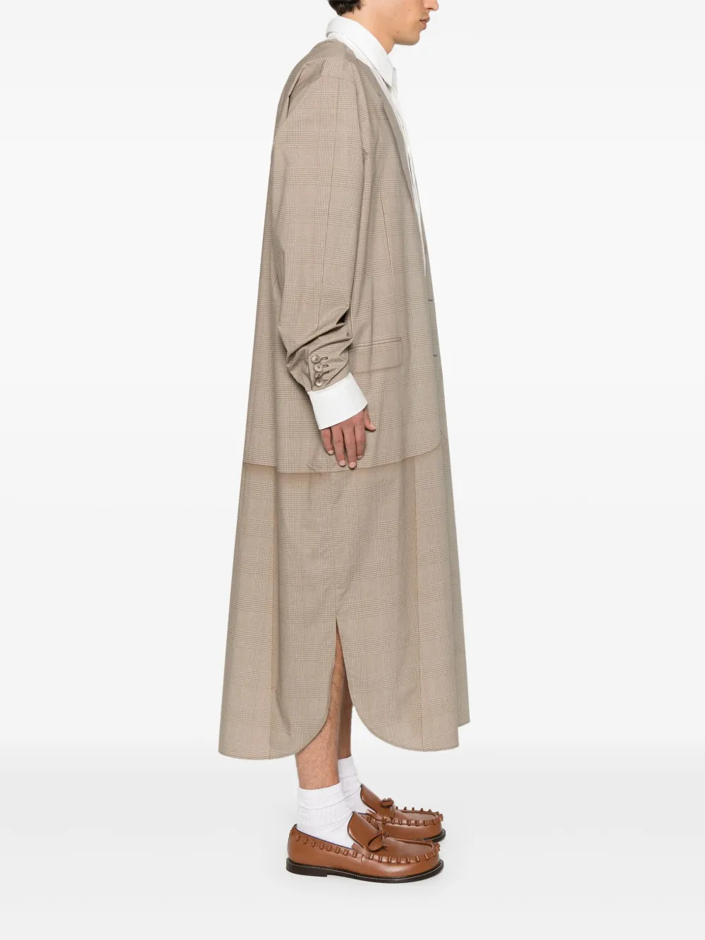 Moschino Rok met vlakken Bruin