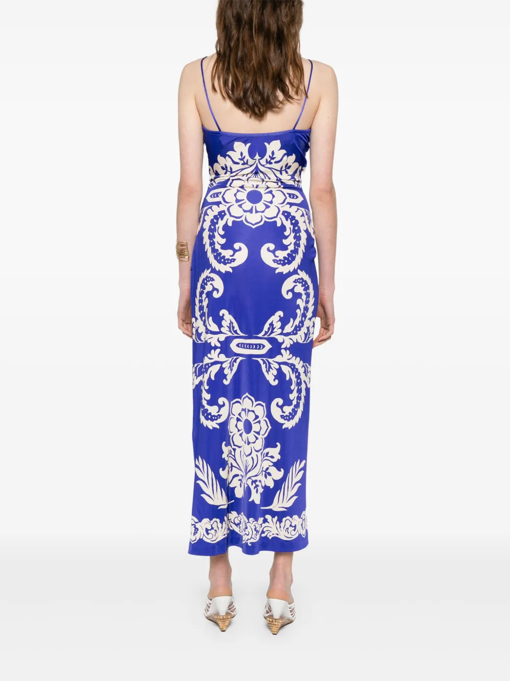 ETRO Midi-rok met paisley-print Blauw