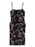 MOSCHINO JEANS floral-print mini dress - Black