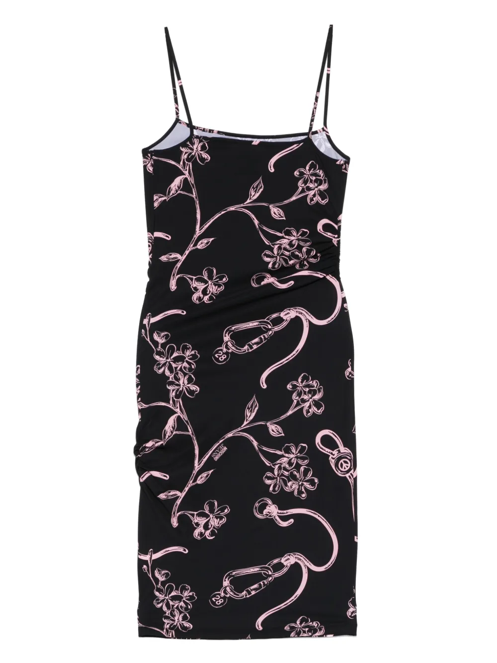 MOSCHINO JEANS floral-print mini dress - Zwart