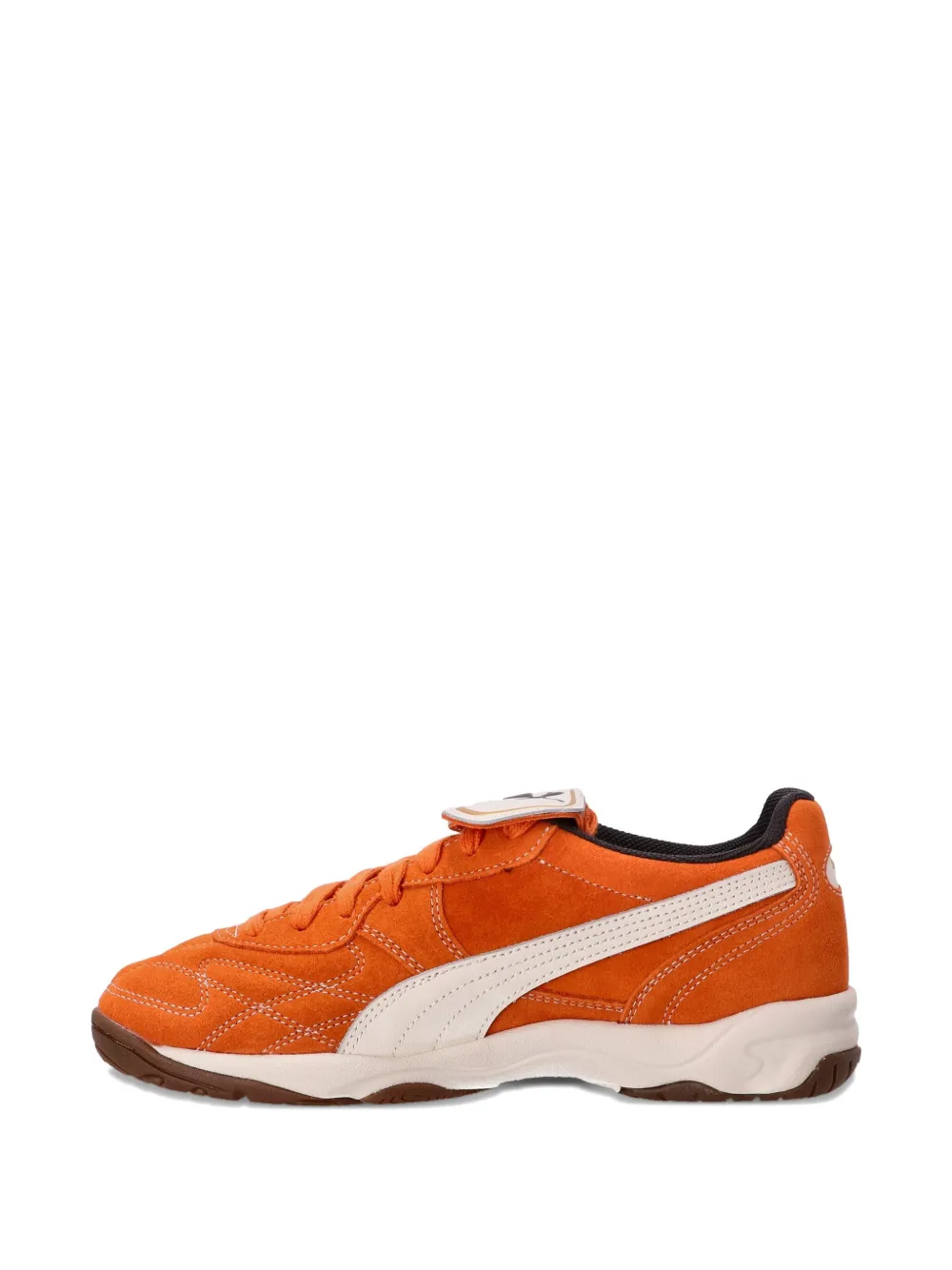 PUMA Indoor suède sneakers met vlakken Oranje