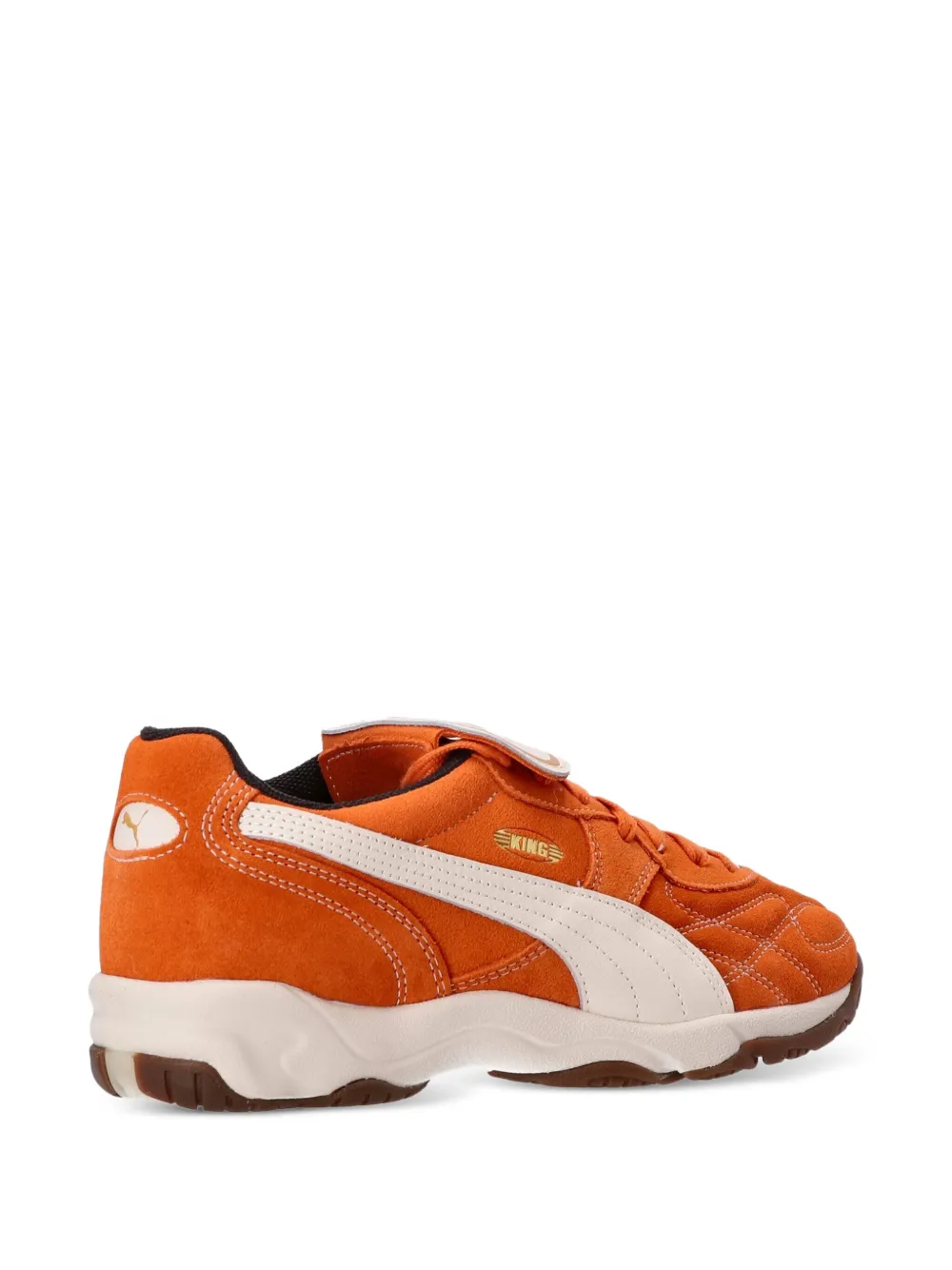 PUMA Indoor suède sneakers met vlakken Oranje