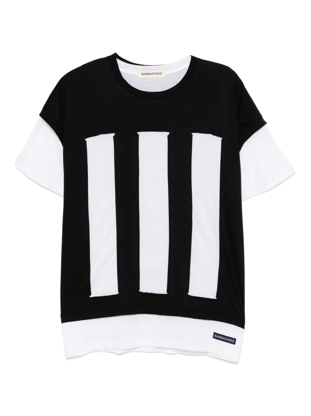 Namacheko double-layered t-shirt | Black | Image 1