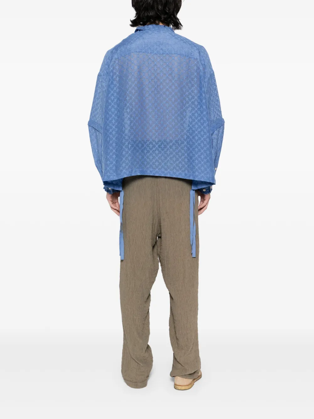 Undercover long-sleeve shirt Blauw