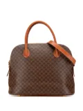 Céline Pre-Owned 1996 Macadam Coated Canvas Dome satchel - Brown
