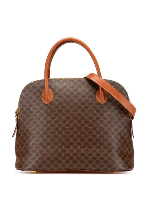 Céline Pre-Owned bolsa satchel Macadam Coated Canvas Dome 1996