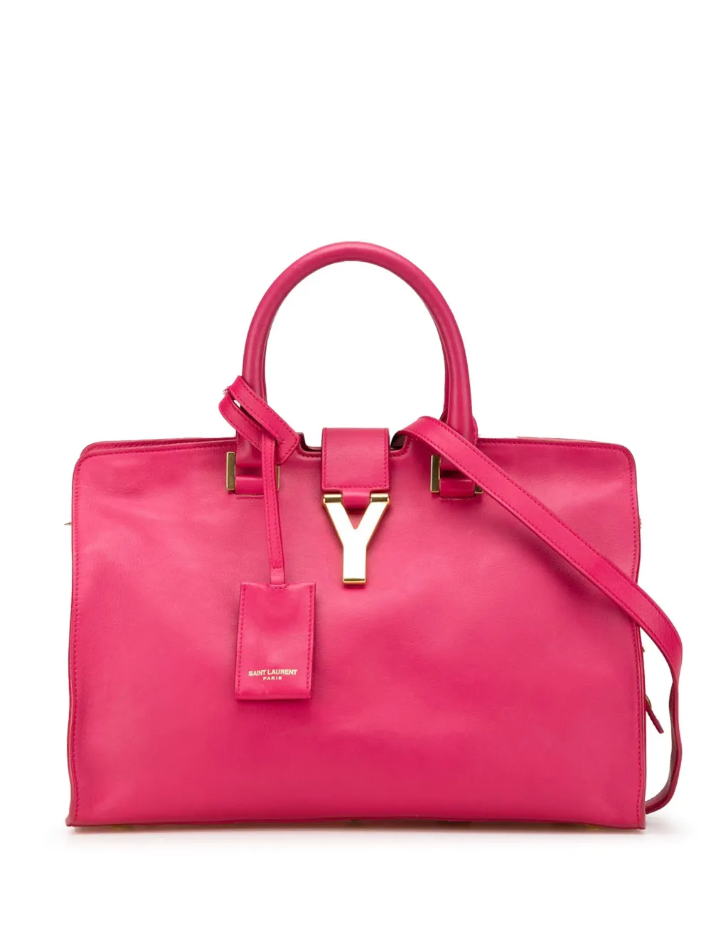 Saint Laurent Pre-Owned 2011 スモール カーフスキン カバ シック サッチェルバッグ - ピンク Saint Laurent Pre-Owned 2011 スモール カーフスキン カバ シック サッチェルバッグ - ピンク