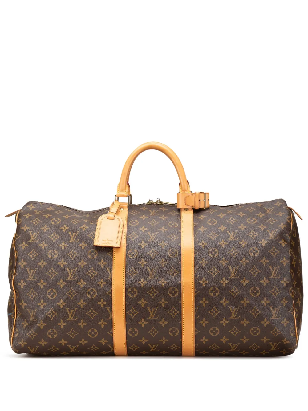 Louis Vuitton Pre-Owned 1997 モノグラム キーポル 55 ボストンバッグ - ブラウン Louis Vuitton Pre-Owned 1997 モノグラム キーポル 55 ボストンバッグ - ブラウン