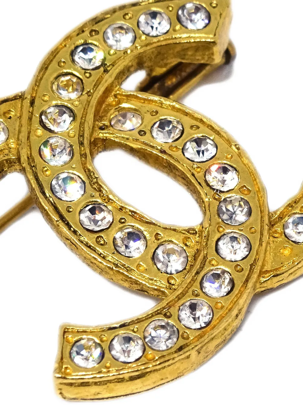 Pre-owned Chanel 1990-2000s Cc Logo Brooch