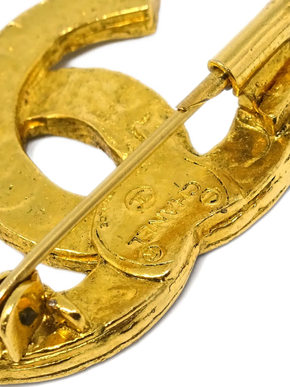 Pre-owned Chanel 1990-2000s Cc Logo Brooch