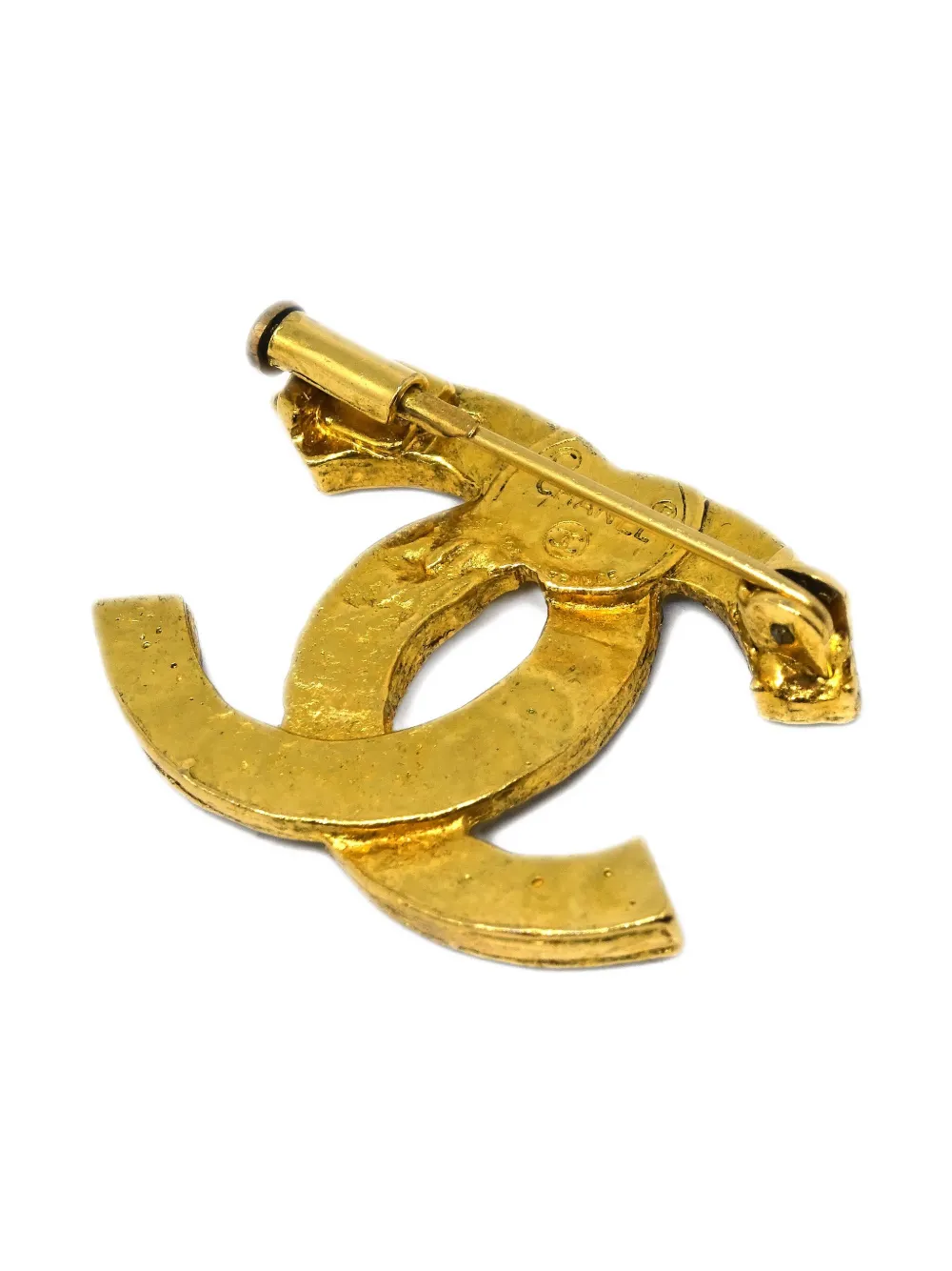 Pre-owned Chanel 1990-2000s Cc Logo Brooch