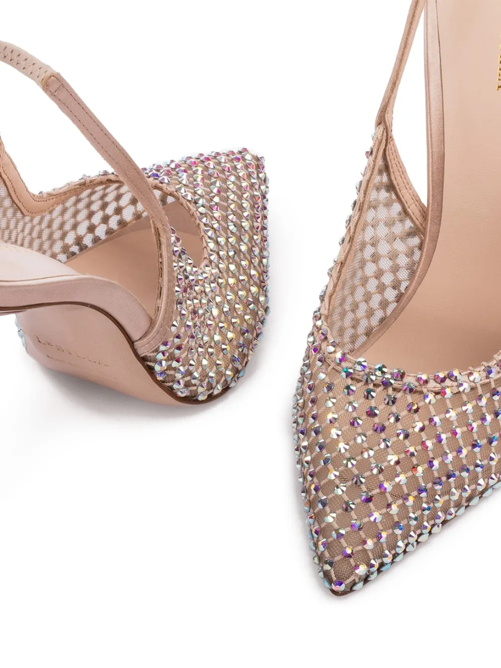 Le Silla 100 mm Gilda slingback pumps Beige