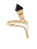 Anapsara 18K rose gold Temptation diamond and onyx ring