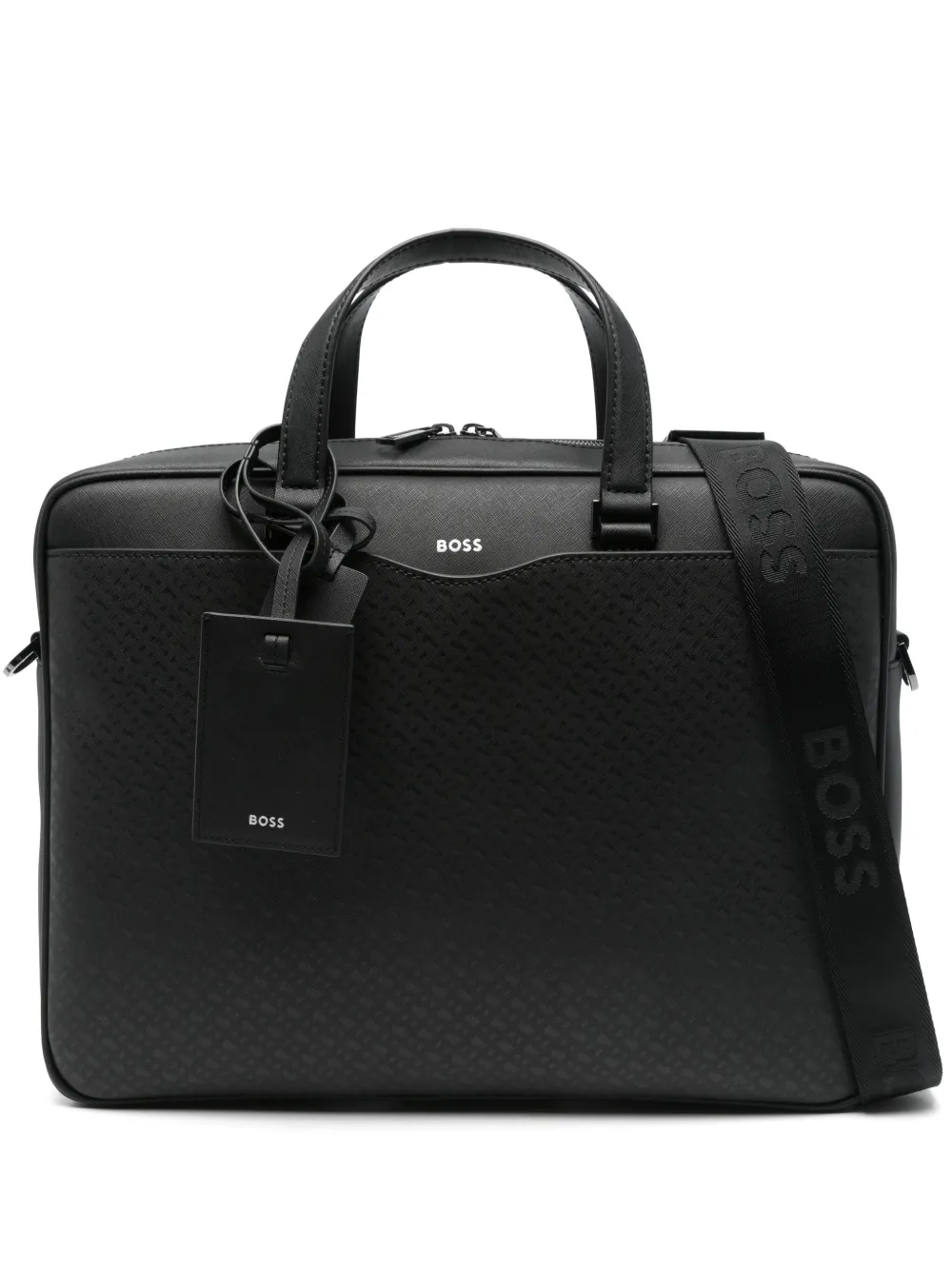 Hugo Boss Leather Laptop Bag