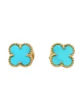 Van Cleef & Arpels Pre-Owned 1990-2000's 18kt yellow gold Sweet Alhambra earrings