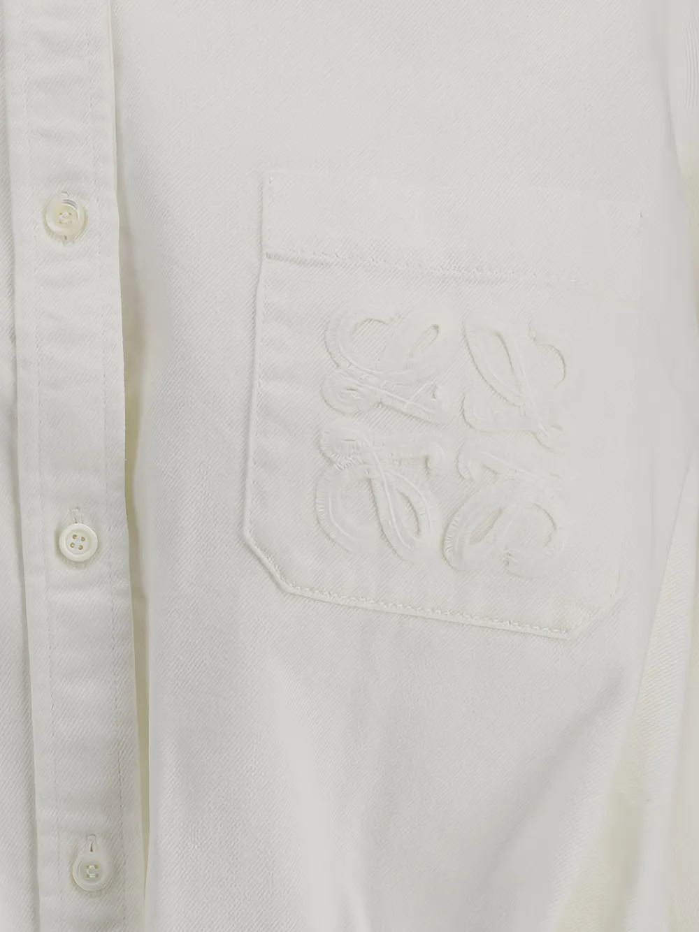 LOEWE Katoenen cropped jack Wit