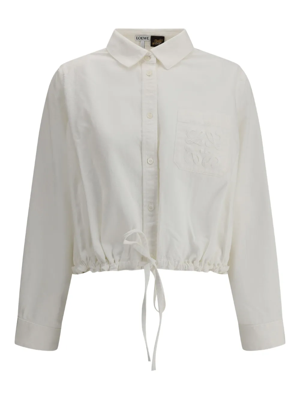 LOEWE Katoenen cropped jack Wit