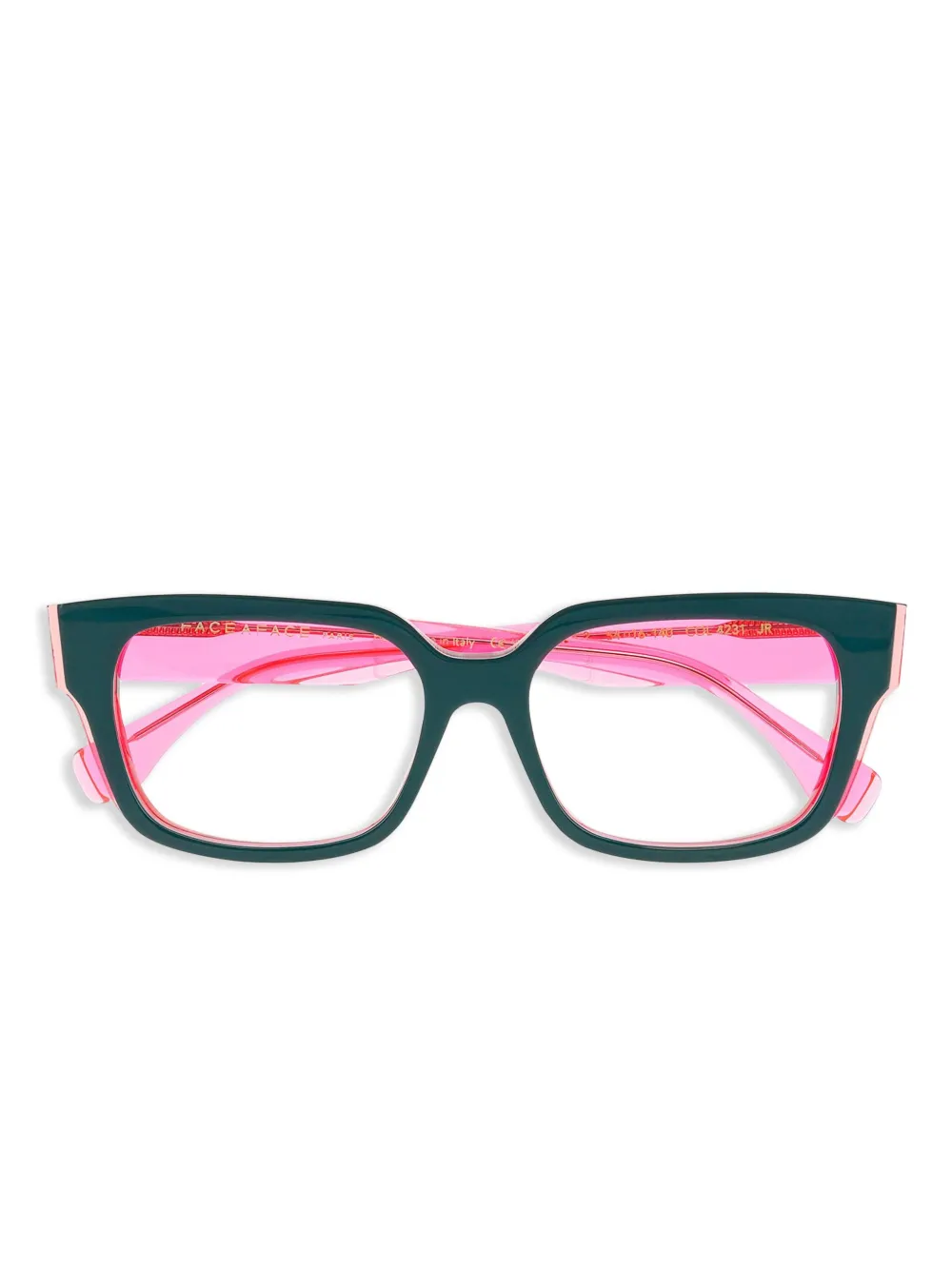 Face À Face Offset 2 two-tone square glasses | Pink | Image 1