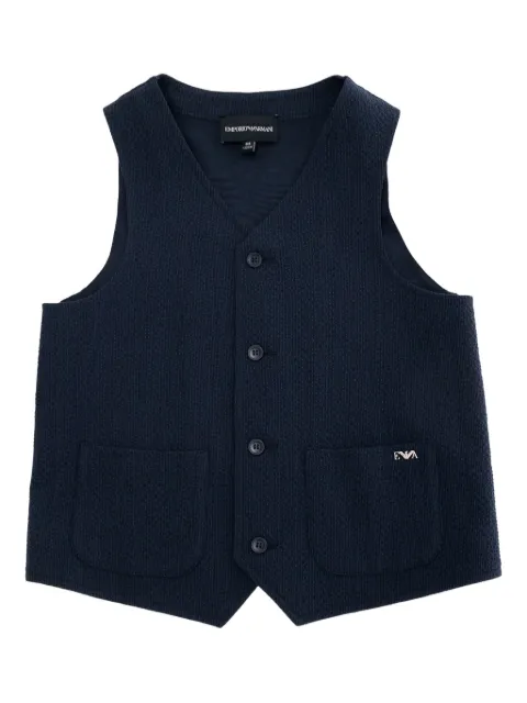 Emporio Armani Kids veston à boutonnière devant