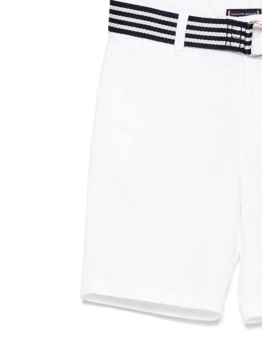 Tommy Hilfiger Junior Katoenen bermuda shorts Wit