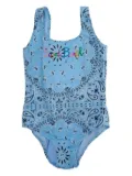 MC2 Saint Barth Kids bandana print swimsuit - Blue