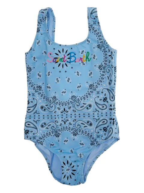 MC2 Saint Barth Kids Maiô com estampa de bandana