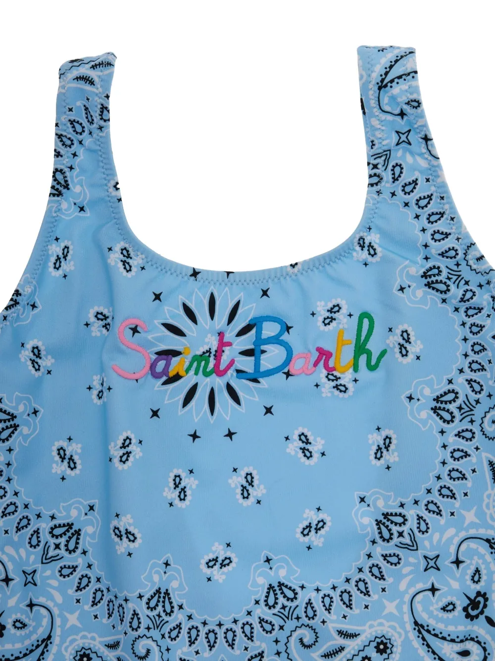 MC2 Saint Barth Kids Badpak met bandanaprint Blauw