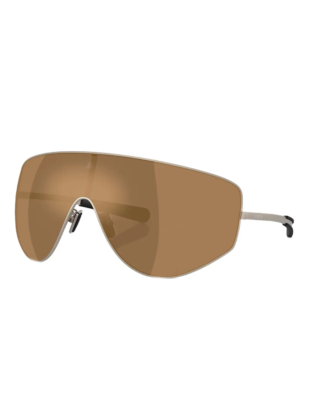 Moncler Eyewear Tanium zonnebril met geometrisch montuur Grijs