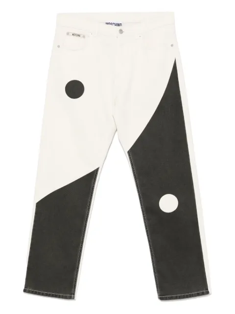 Moschino jeans con diseño de dos tonos