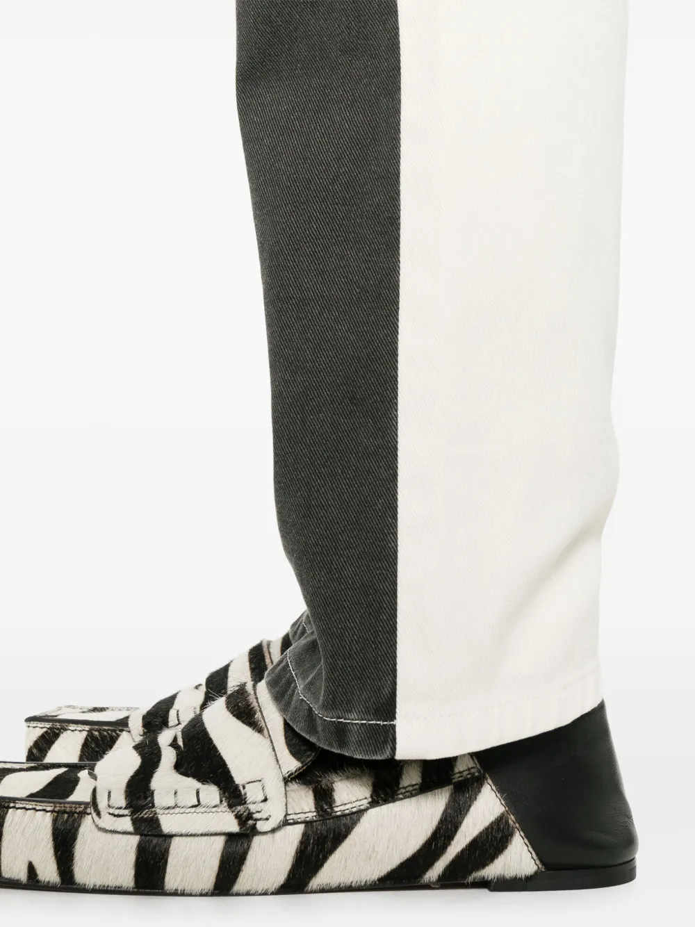 Moschino Tweekleurige jeans Beige