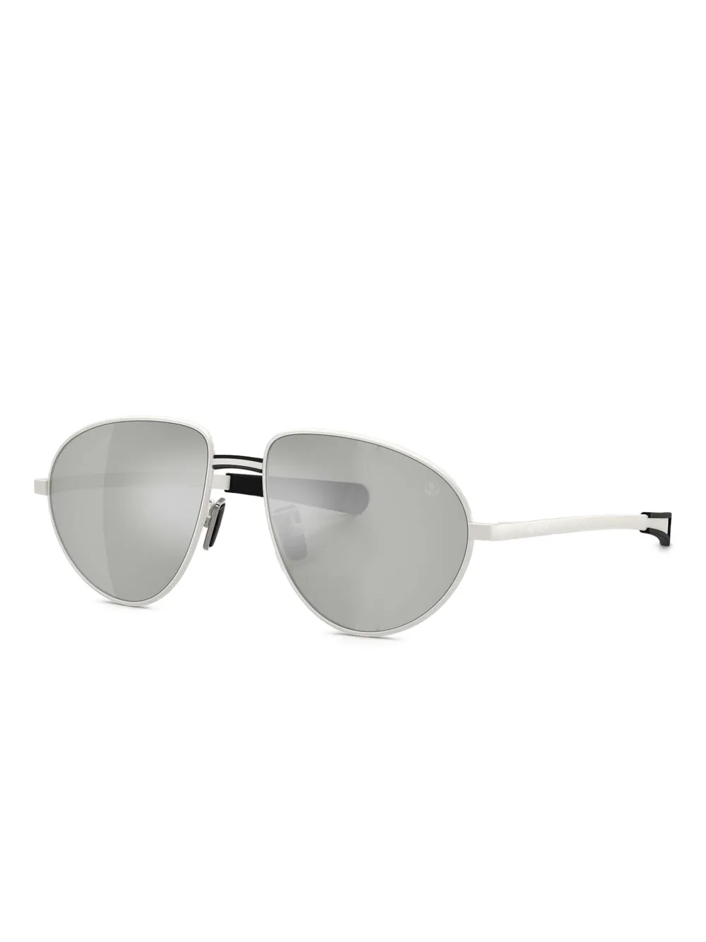 Moncler Eyewear Vizla zonnebril met metalen montuur en spiegelglazen - Grijs