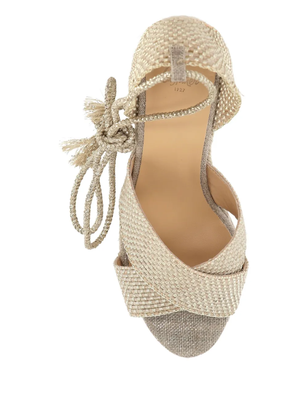 Castañer 90mm jute wedge sandals Neutrals