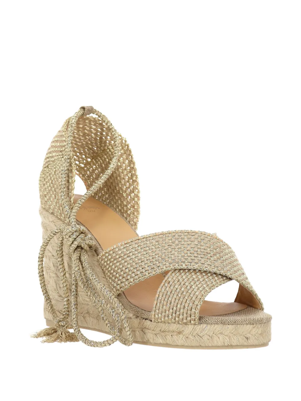 Castañer 90mm jute wedge sandals Neutrals