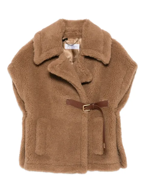 Max Mara Abavo faux-fur cape jacket