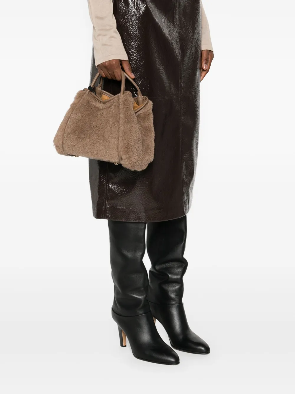 Max Mara Marine boekentas Bruin