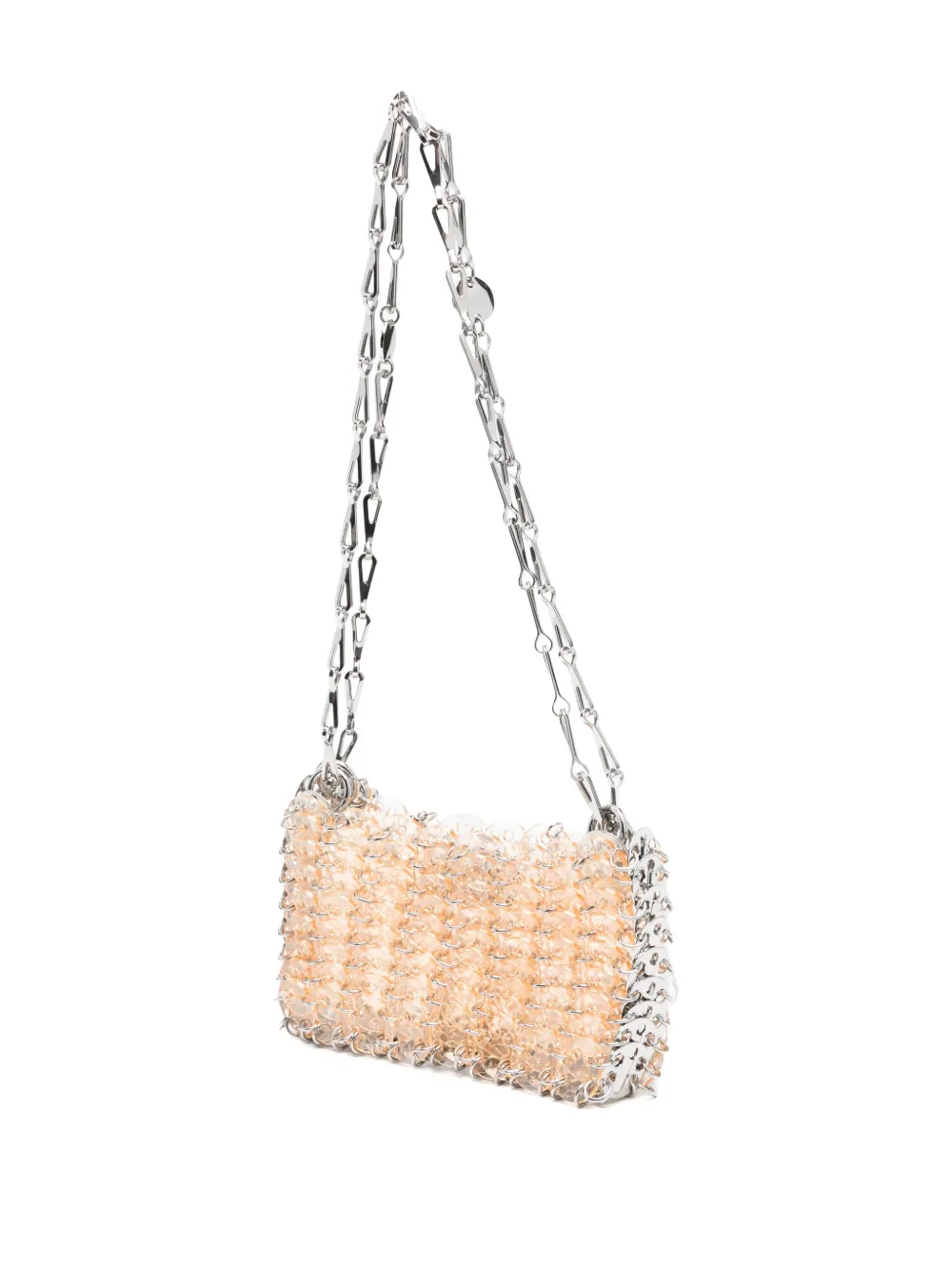 Rabanne Paco 1969 Disc-charm Chain Shoulder Bag In Neutral