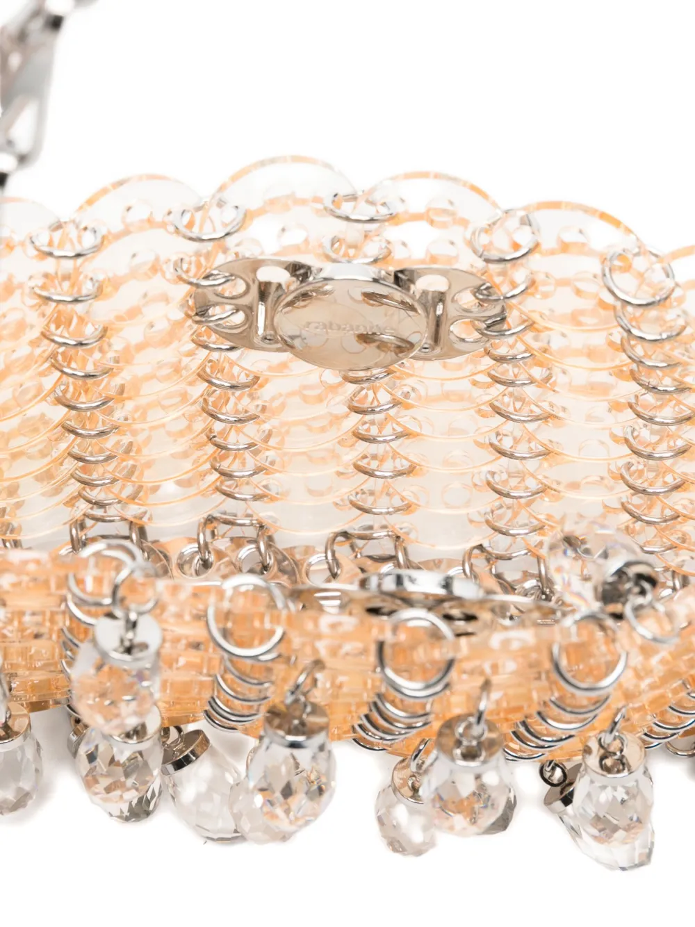 Rabanne Paco 1969 Disc-charm Chain Shoulder Bag In Neutral