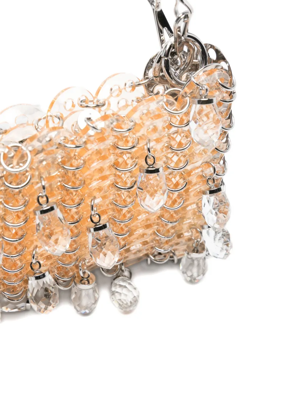 Rabanne Paco 1969 Disc-charm Chain Shoulder Bag In Neutral